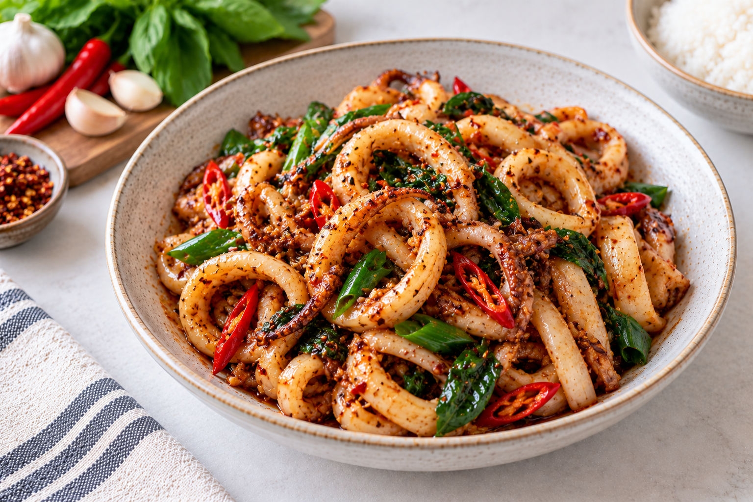 Spicy Squid Tentacles